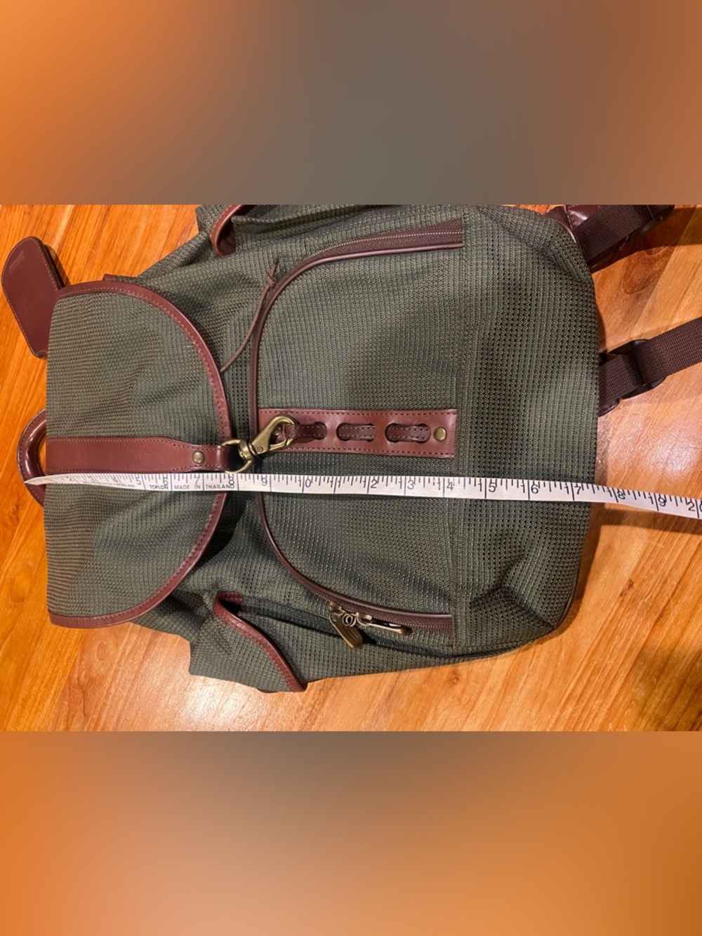 Hartmann Tweed & Leather Trim Travel Backpack - Picture 13 of 15